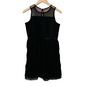 Bcbgeneration Girls Sequin Sleeveless Layered Dress Girls Size 16 NWT Black